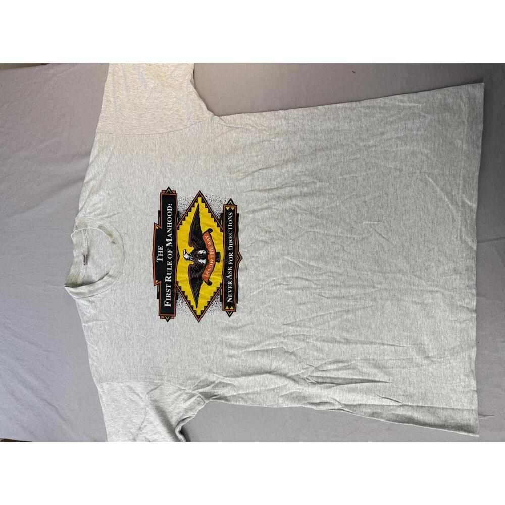Vintage Shirt First Rule of Manhood Never Ask For Directions